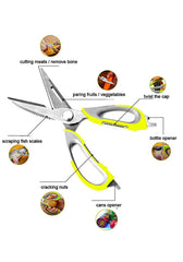Stainless Steel Scissor With Nut Cracker & Bottle Opener - Pack Of 1