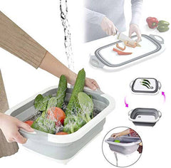 Shopper52 Stainless Steel Kitchen Knife Knives Set with Vegetable Fruit Chopping Board - CMHKN3in1