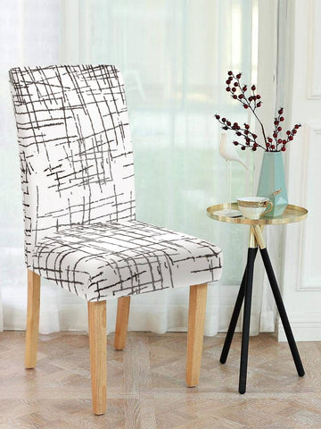 FasHome Elastic Chair Cover/Stretchable Removable & Washable Dining Chair Cover Protective Seat Slipcover Home Restaurant Office Décor (Pack of 1)