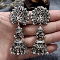 Crazy Feng Antique Gold Color Statement Earrings for Women Bell Long Pendant Jhumka Indian Gyspy Earring Mujer Accessories